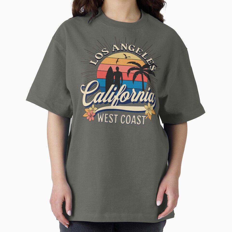 Beaches Surfing Los Angeles California by CattlettArt