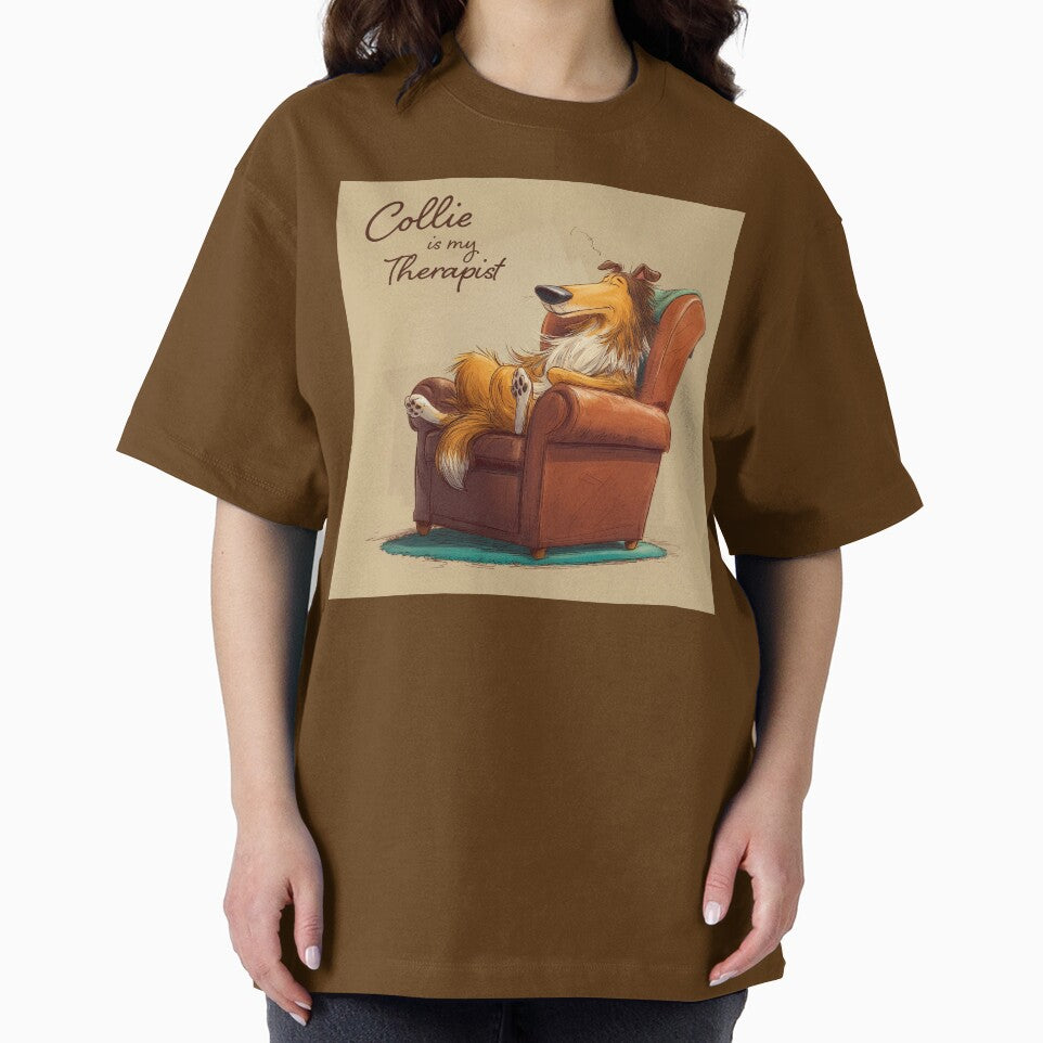 Collie Is My Therapist – Funny Rough Collie Relaxation Design by Happy Collie