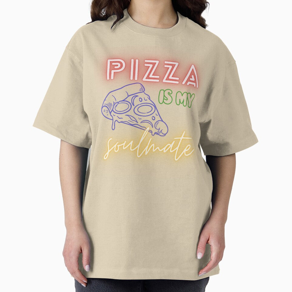 Pizza Is My Soulmate – Funny Pizza Lover Quote Design by Marszalotka
