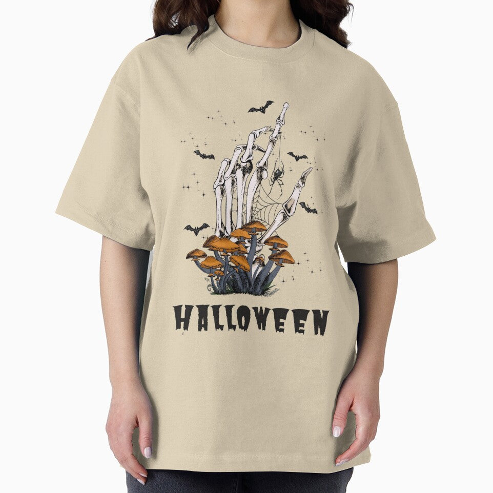 Skeleton Hand Halloween Graphic T-Shirt by KARSCORP