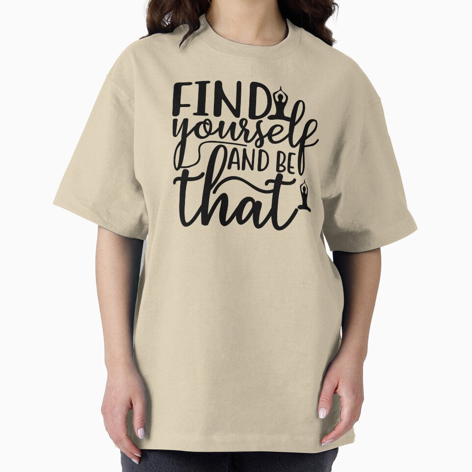 Yoga Saying Find Yourself And Be That Motivational Quote by SoccaTamam