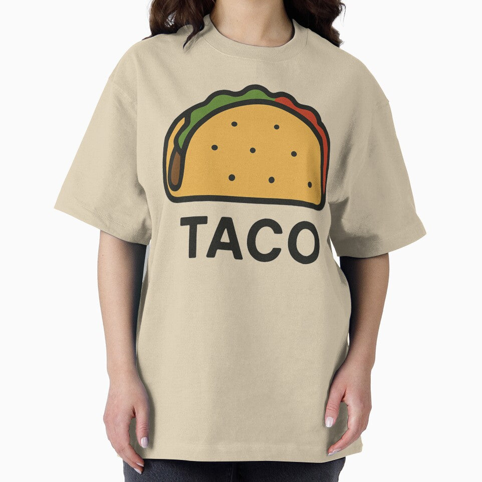 Minimal Taco Line Art | Funny Cute Taco Shirt by Dokak Shop