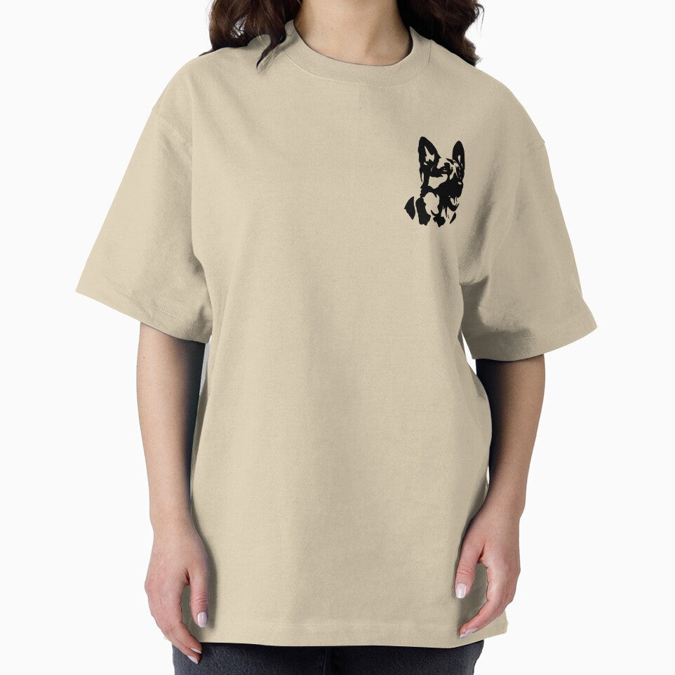 German Shepherd Minimalist Dog by Whoofster