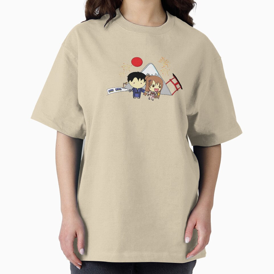 Cute Cartoon Anime Couple Goes To Japan by DTEH