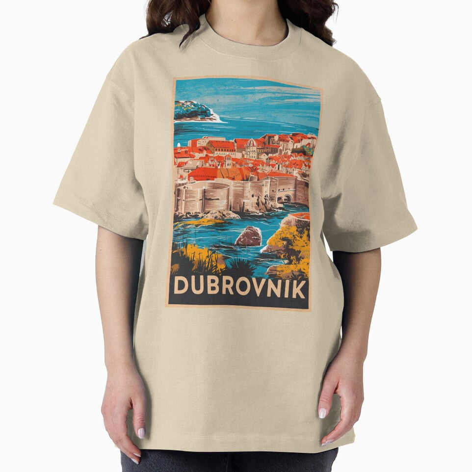 Dubrovnik Vintage Travel Poster by TravelerRat