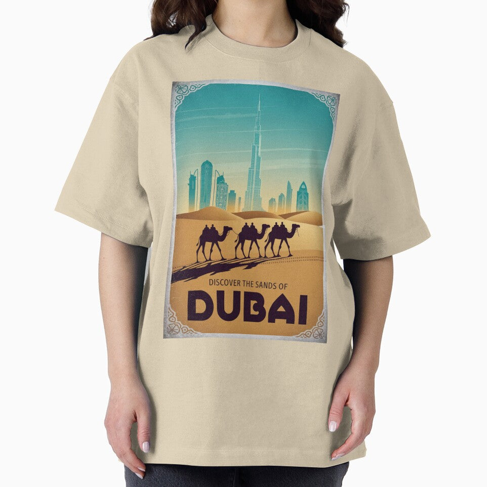 Dubai Vintage Travel Poster by TravelerRat