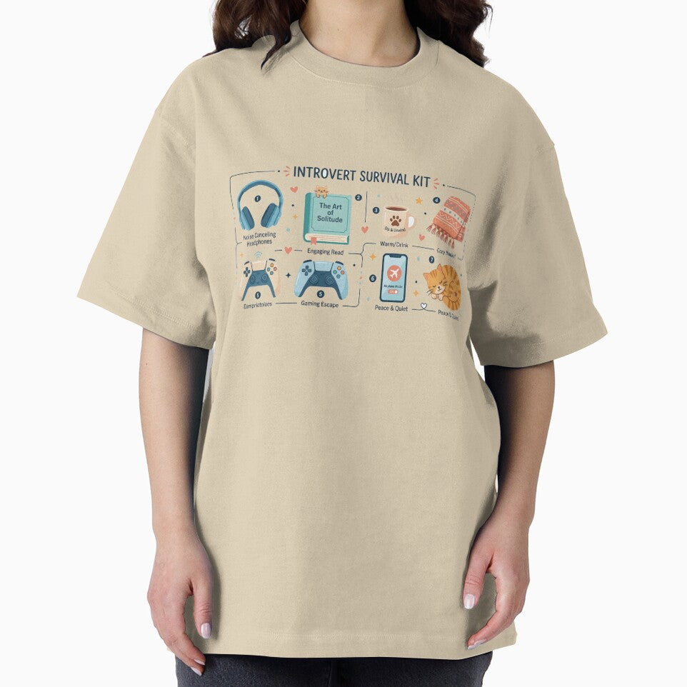Introvert Survival Kit Funny Antisocial Essentials by Quiet Mode Studio