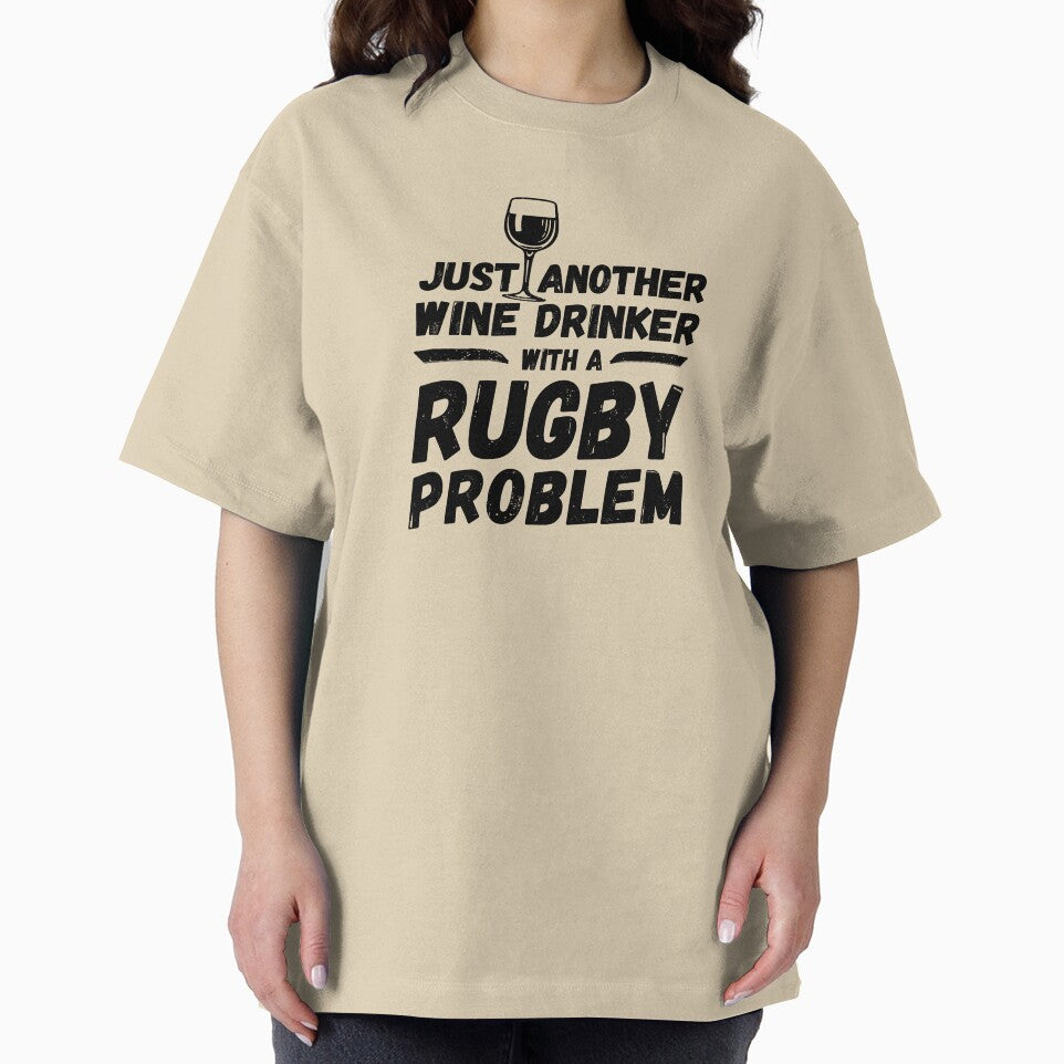 Just another wine drinker with a rugby problem, wine drinker, rugby by rattob