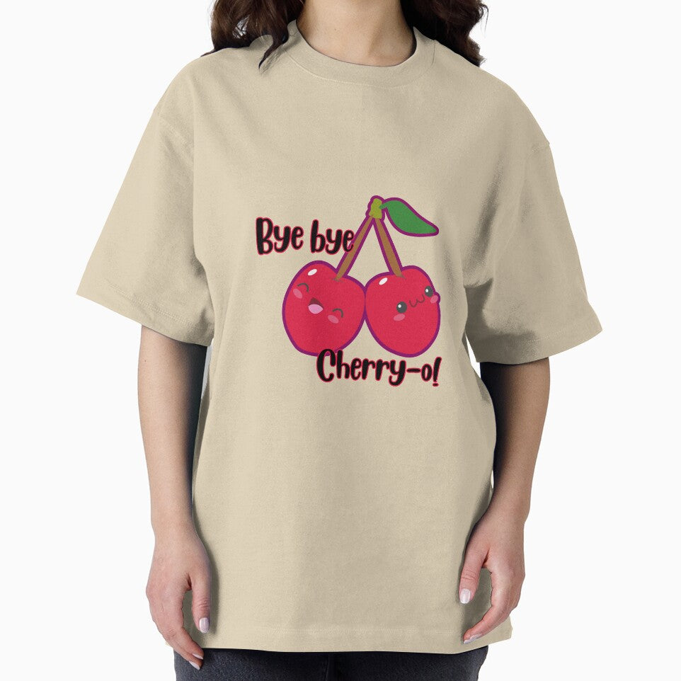 Bye Bye Cherry-ry-o Cute Twin Cherries Pun by The-Melon-Cart