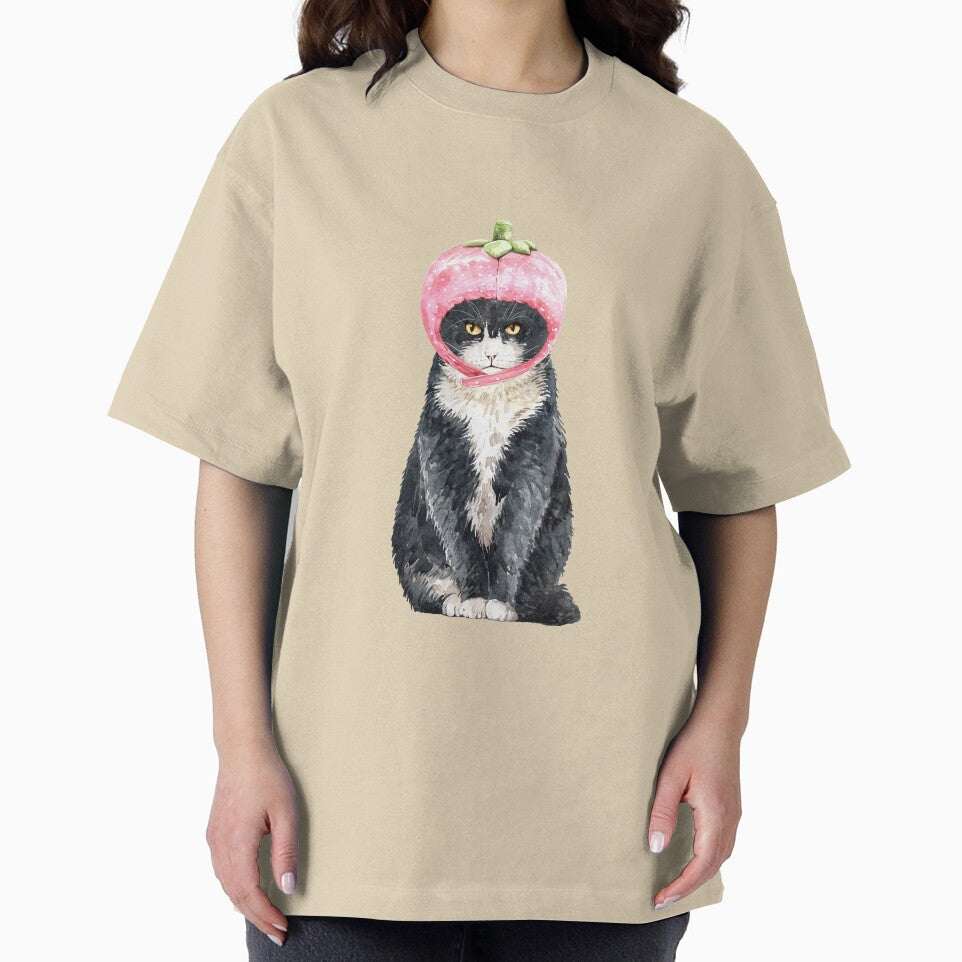 Cute Cat with Strawberry Costume by Paper Hearteu
