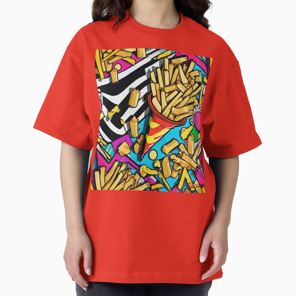 Pop Art French Fries Explosion by Artisticanvas
