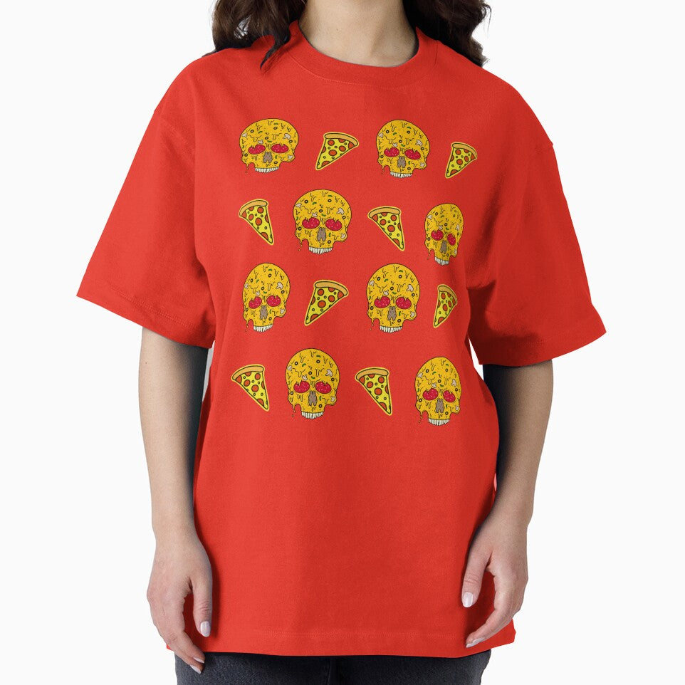 Pizza Skulls N Slices (Red) by Milasneeze