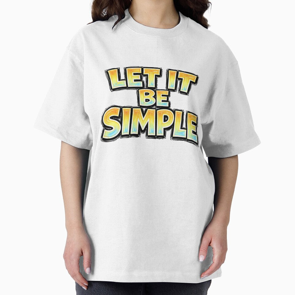 LET IT BE SIMPLE – hand drawn childlike typography by Mac Sketches
