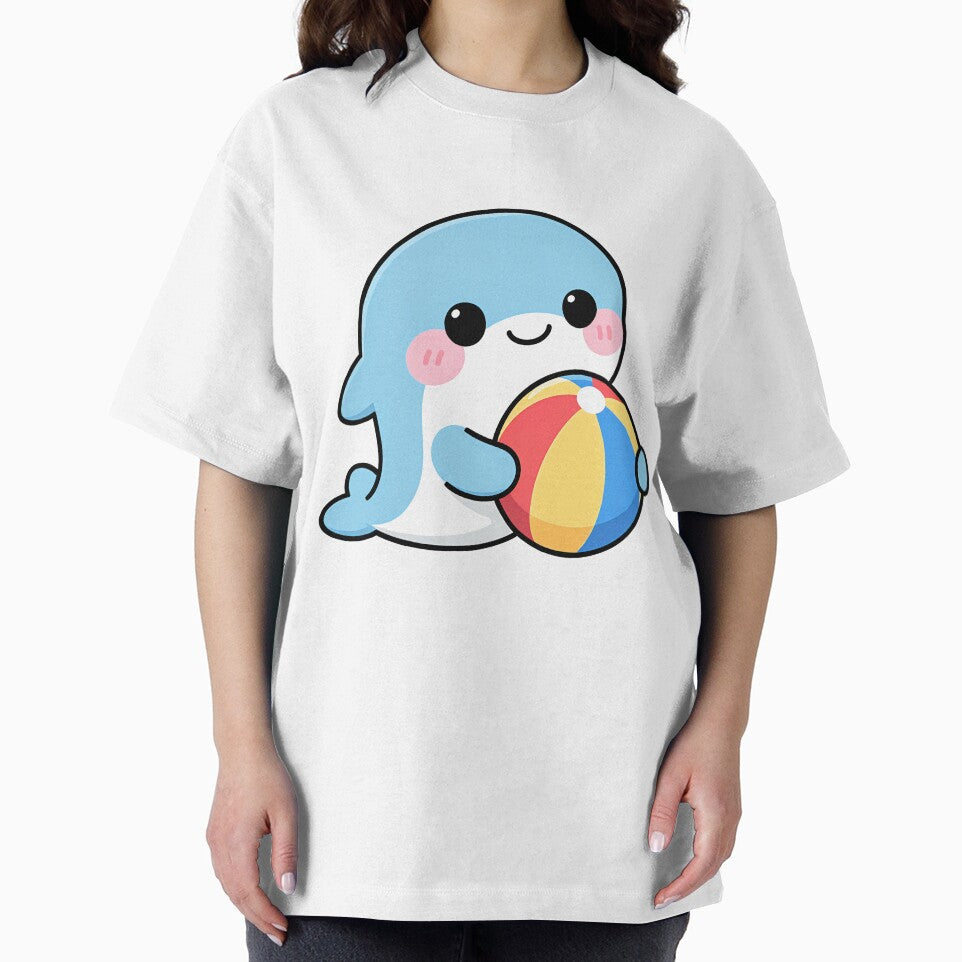 Dolphin holding beach ball by Kimicute