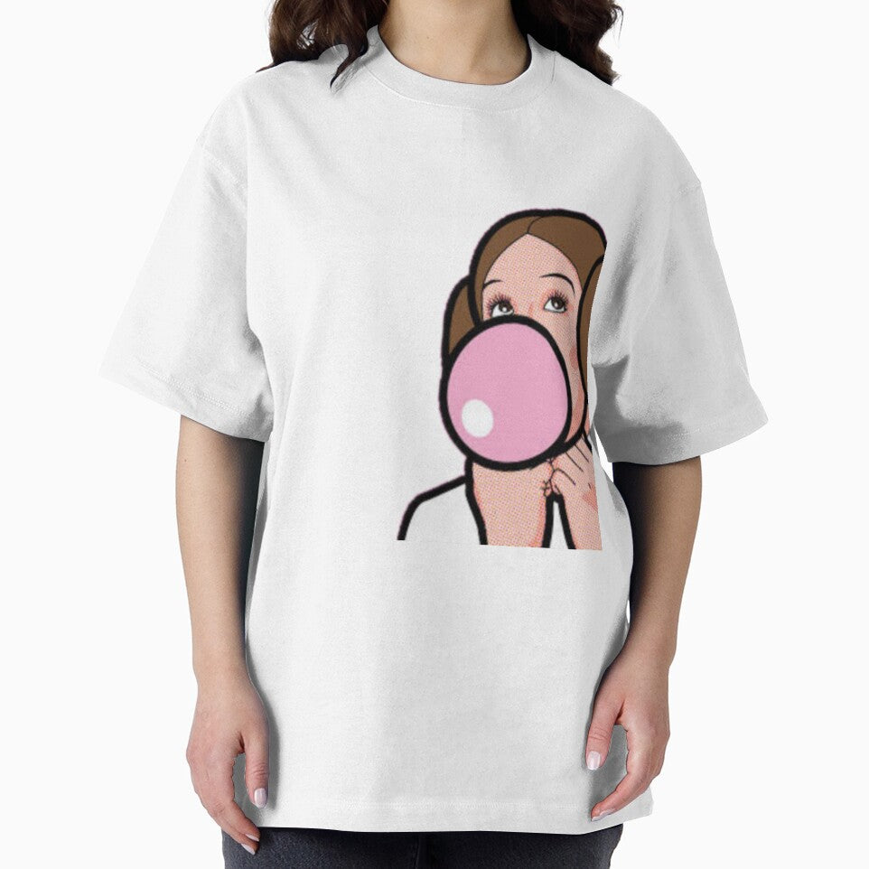 Pop Art girl blowing chewing gum by DuaaSiddiqui