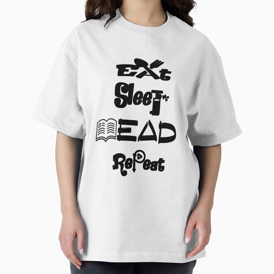 Eat sleep read repeat, V2, by Chakilogy