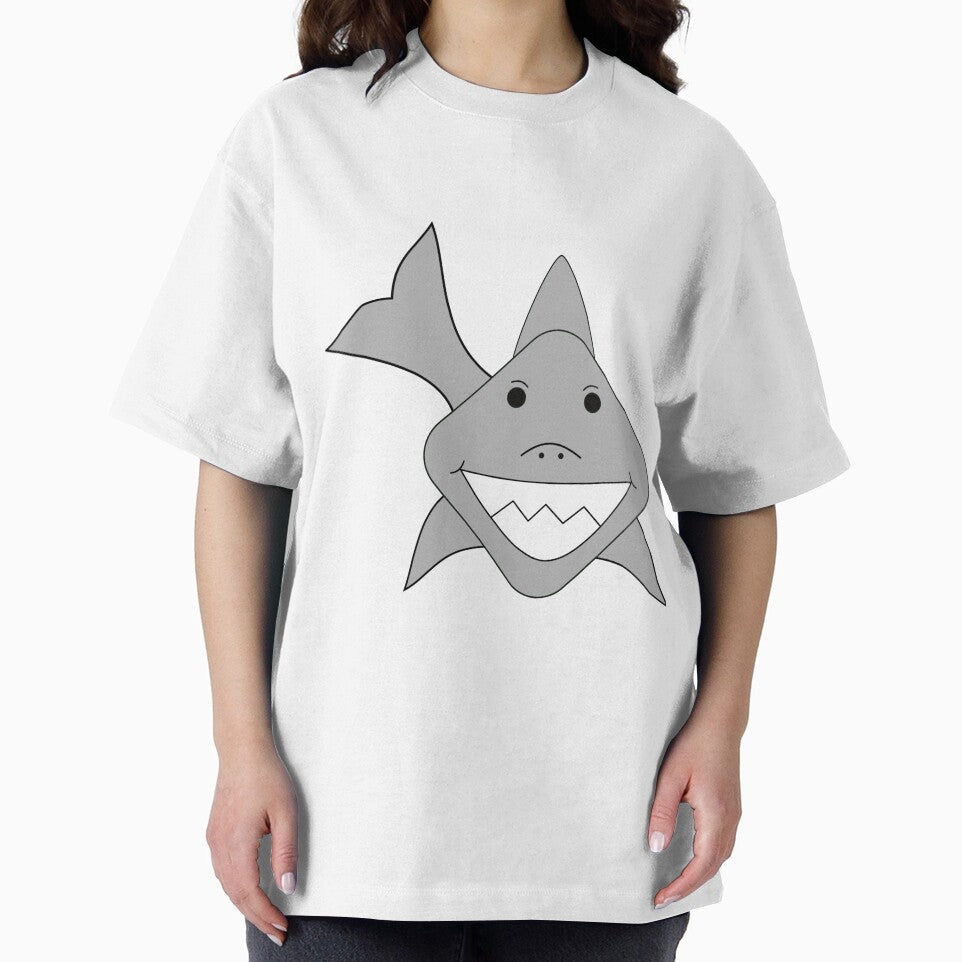 Cute Shark With A Precious Face Drawn in The Kawaii Style by CreativeCranium