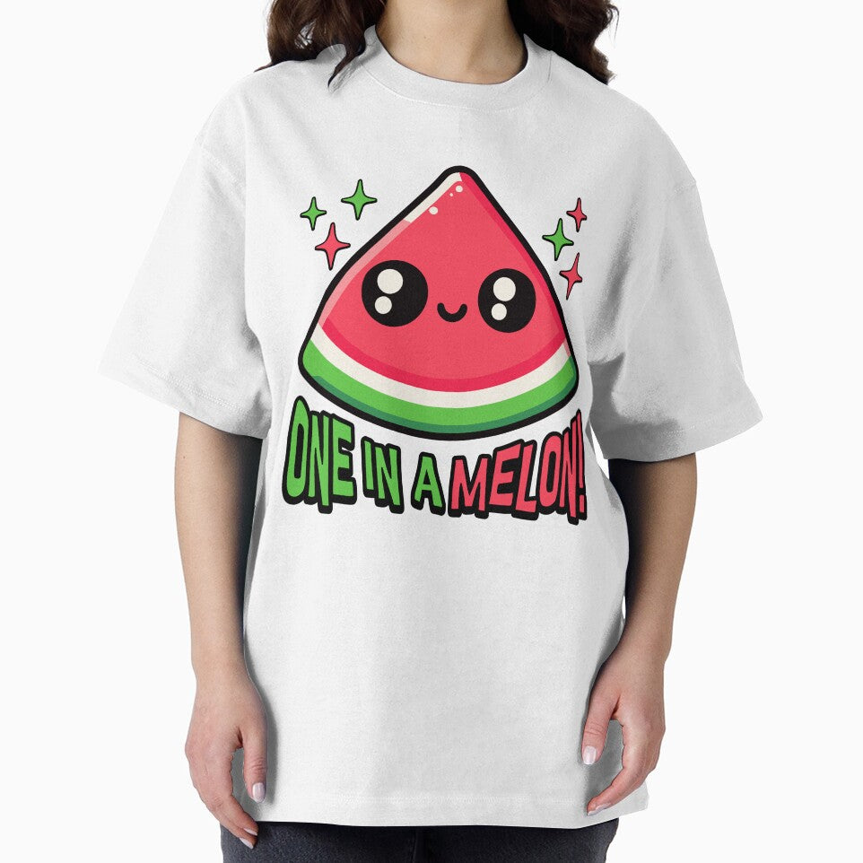 One In A Melon! Cute Watermelon Pun by PMCreative