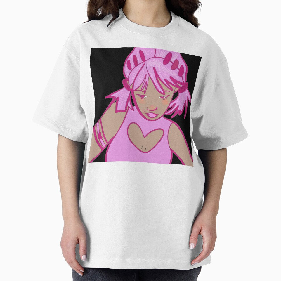 Y2K Girl Online - Pink hair Y2K Girl Cartoon Character Art by SweetLittleSins