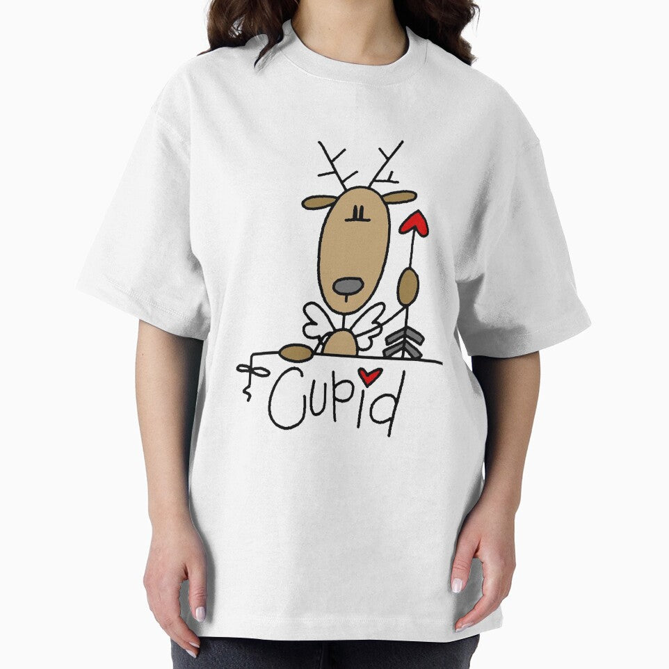 Cupid Reindeer Christmas Holiday by peacockcards