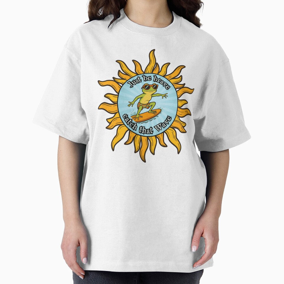 Just be brave, Catch that Wave Gecko by joztees