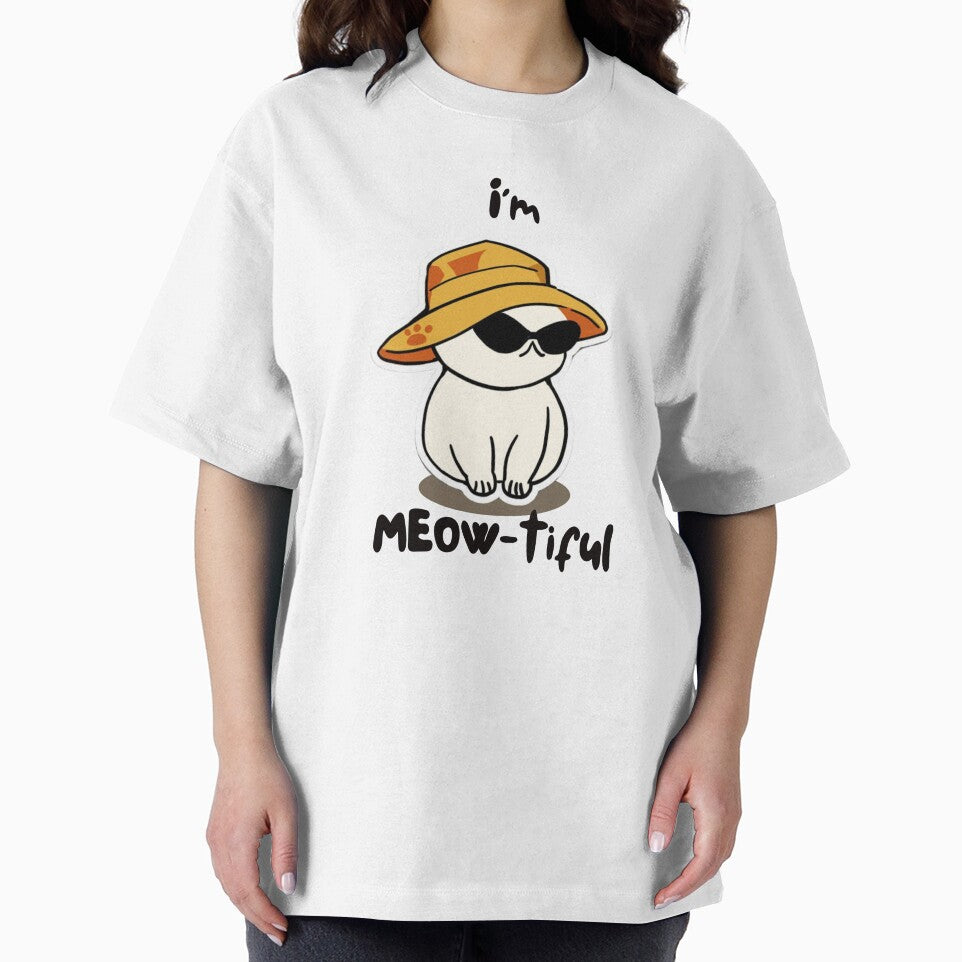 Animal Pun Cat MEOW-tiful by bububabuinc