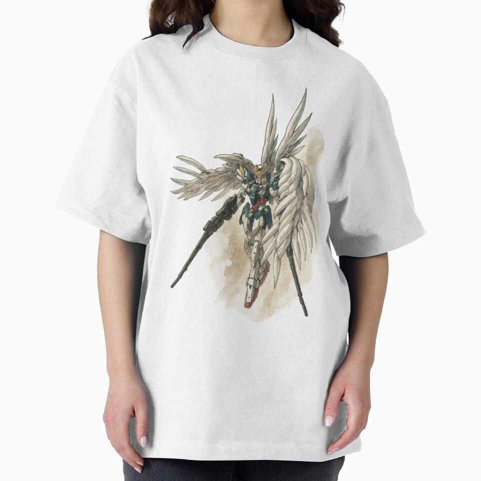 Wing Gundam ink traditional art artwork by sabartgunpla