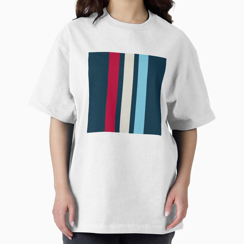 Retro vintage color stripes - red white blue by TalBright