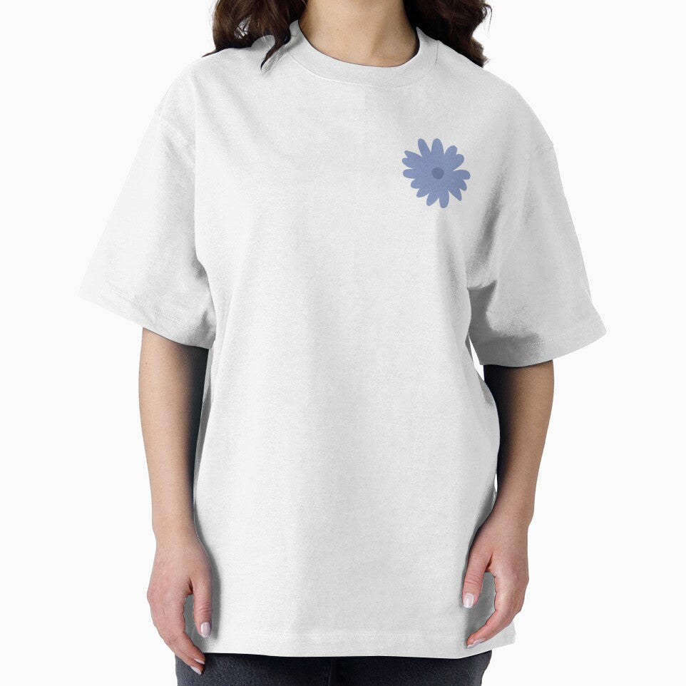Minimalist Dusty Blue Flower Design by MagicallyStagey
