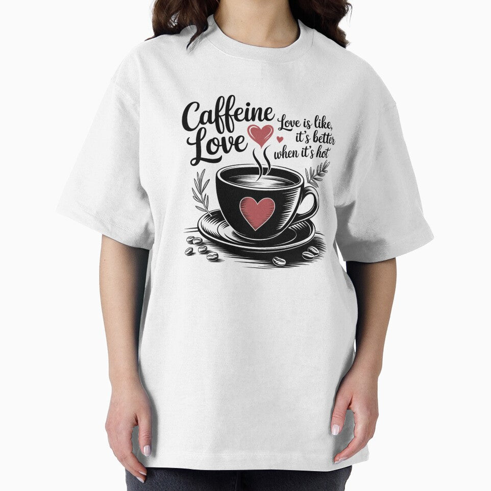 Caffeine Love – Coffee Quote Illustration for Coffee Addicts by Lulunza