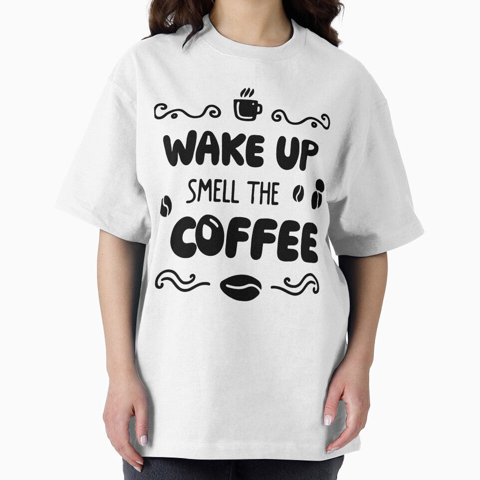 Wake Up Smell The Coffee – Minimal Coffee Quote Typography by Lulunza