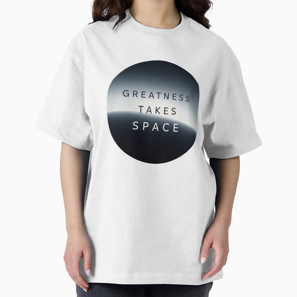 Greatness Takes Space – Minimalist Space Motivation Design | Clean Cosmic Typography by Altair_
