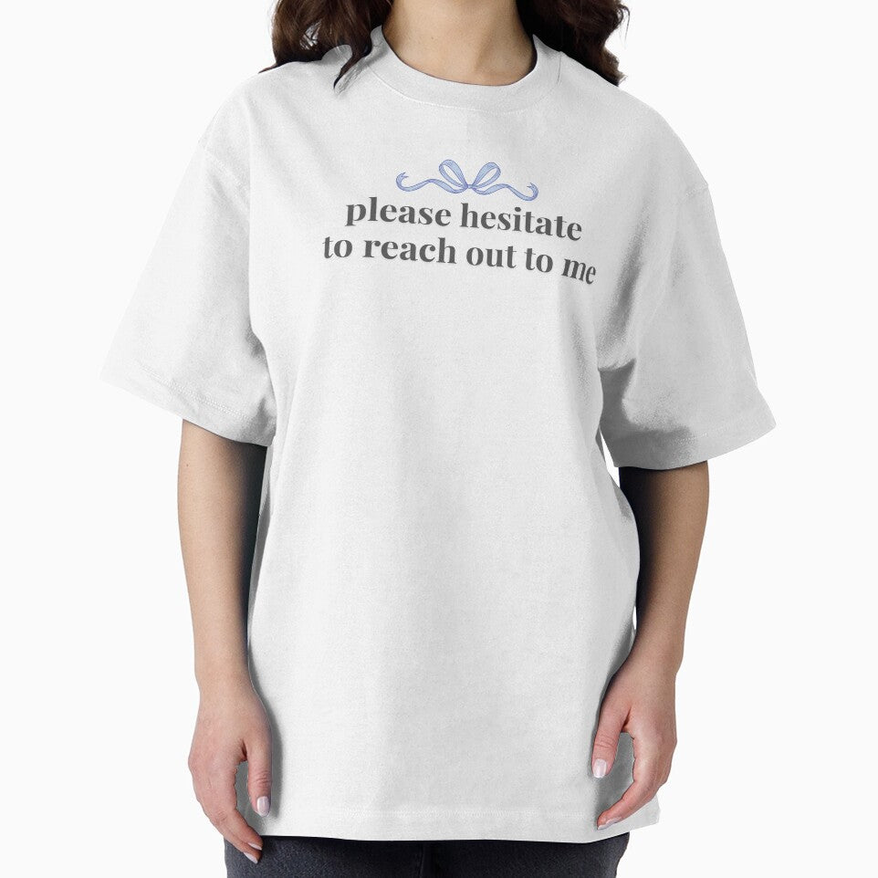 Please Hesitate To Reach Out To Me - Blue Coquette Ribbon by karolina lindy