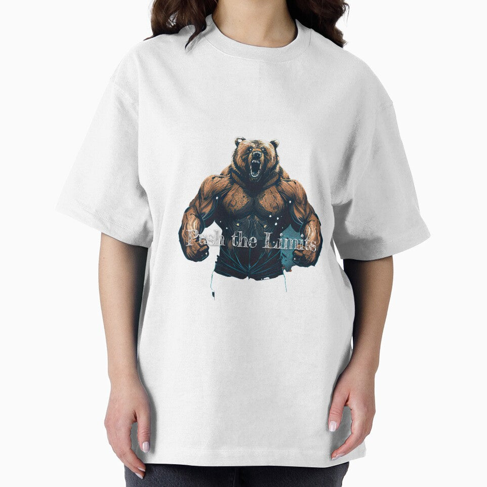 Push the Limits Bodybuilding Fitness Gym Workout Exercise Merch Print  Design by tengamerx