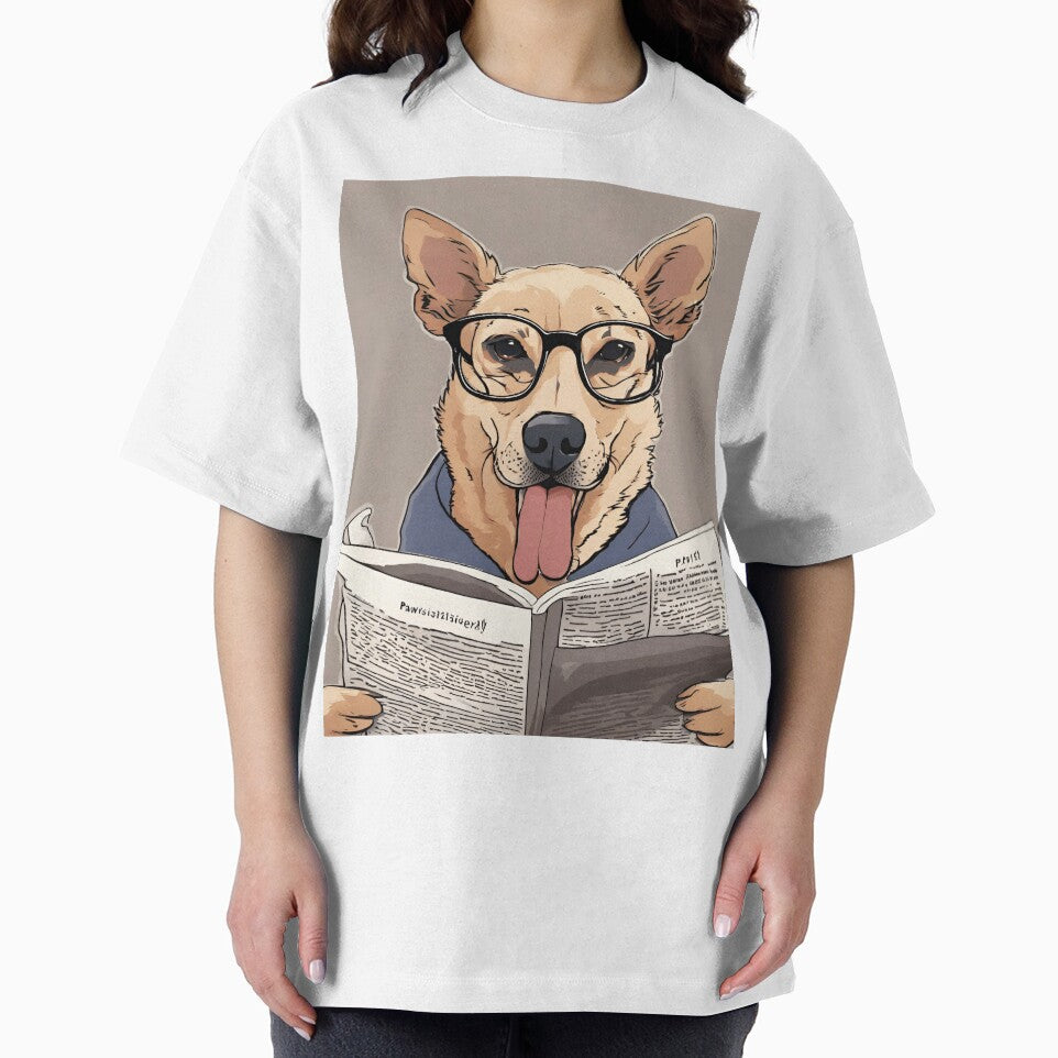 dog reading a newspaper by ASSNZA
