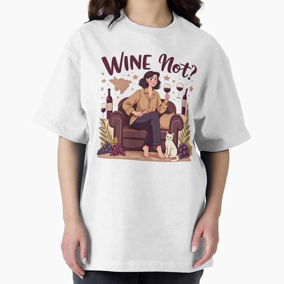 Wine Not T-Shirt – Funny Wine Lover Merchandise | Wine Gift by Vajid Designs