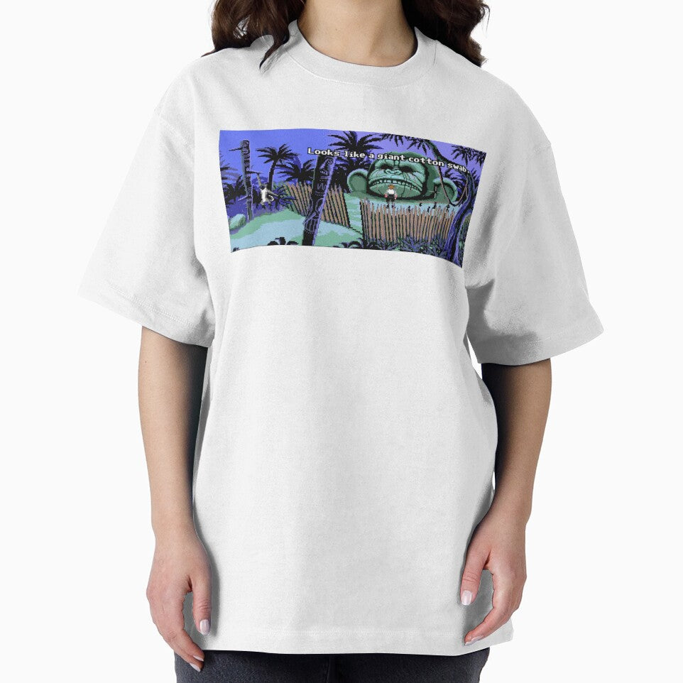 Monkey island with giant cotton swab by magarigaveras