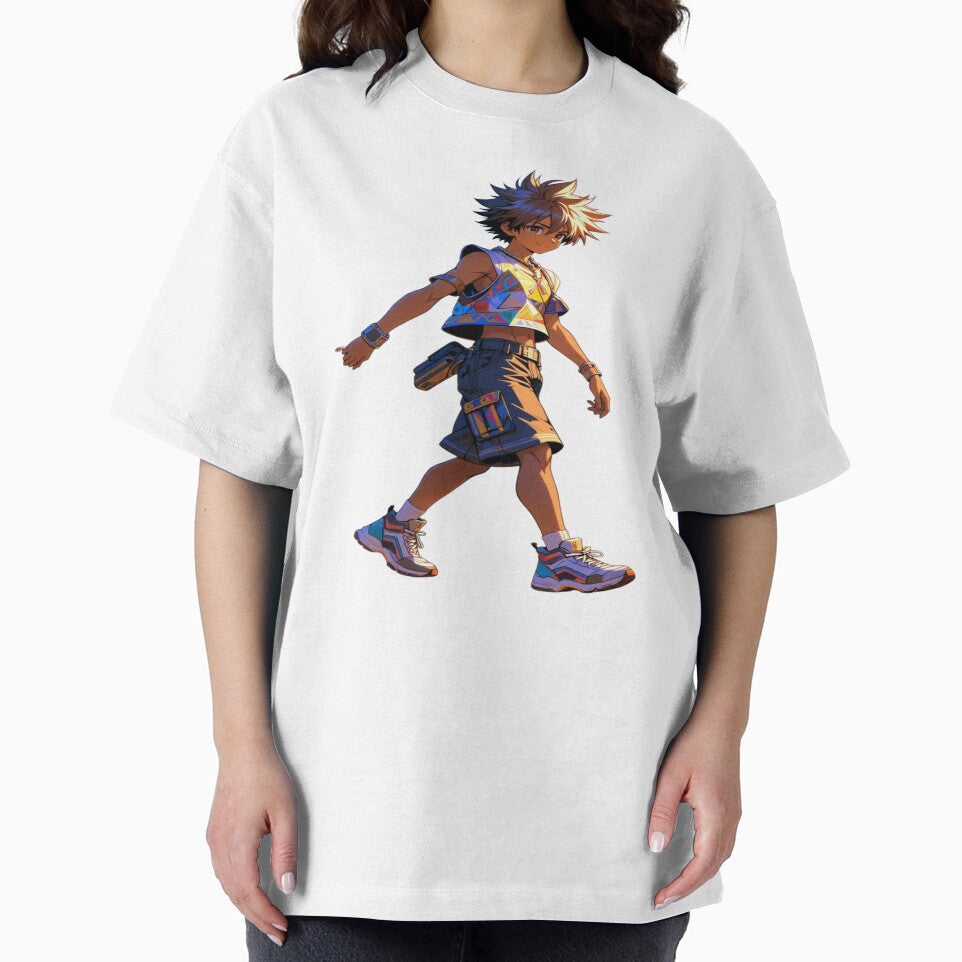 Anime Festival Kid – Coachella Streetwear Aesthetic | Colorful Anime T-Shirt & Sticker Design by Sushikidsntod