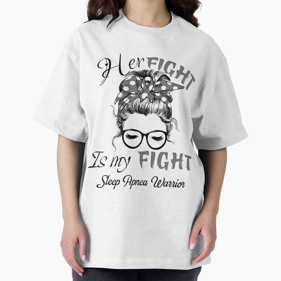 Sleep Apnea Awareness - Her Fight is my Fight - Support Sleep Apnea Gifts by Aaron309