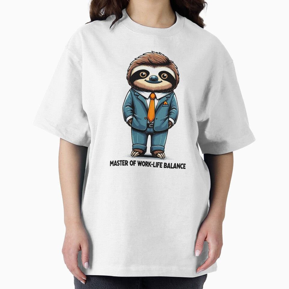 Work Life Balance Sloth – Funny Office Humor Design by CyfroweMysli