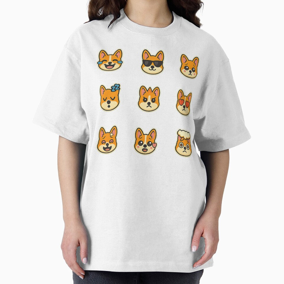 Cute Kawaii Corgi Emoji Set 3, Kawaii Corgi by graphic-genie