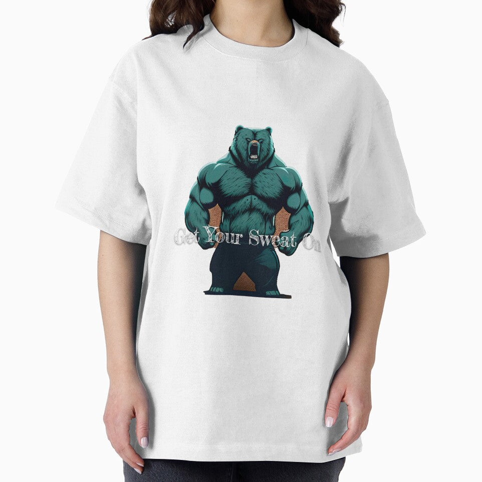 Get Your Sweat On Bodybuilding Fitness Gym Workout Exercise Merch Print  Design by tengamerx