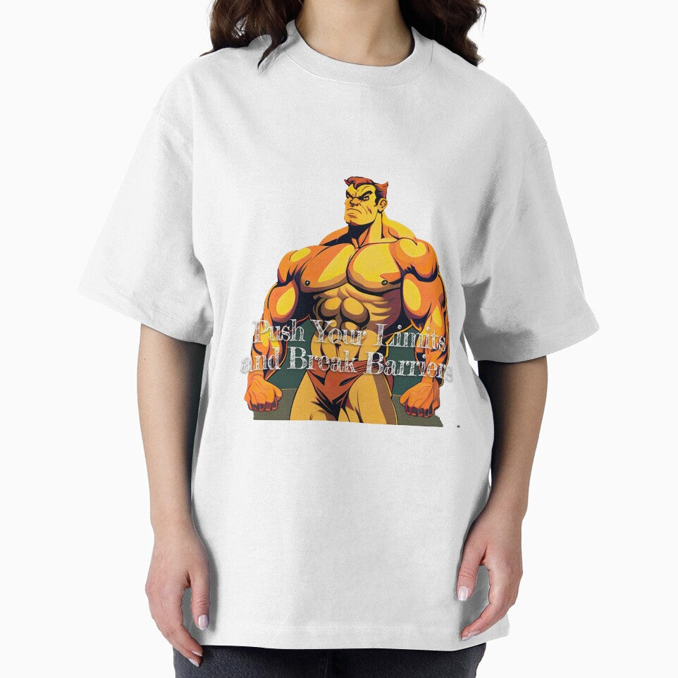 Push Your Limits and Break BarriersDesignBodybuilding Fitness Gym Workout Exercise Merch Print Design by tengamerx