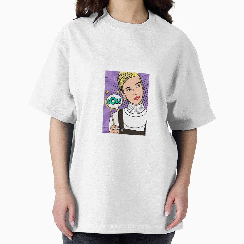Elegant pop art girl. by DEDDANGART