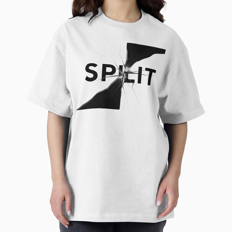 Split — Self Referential Typography Art Tee | Conceptual Designer Shirt | Unique Typographic Gift | Abstract Word Art Tee | Niche Graphic Designer Fashion by Abhi0
