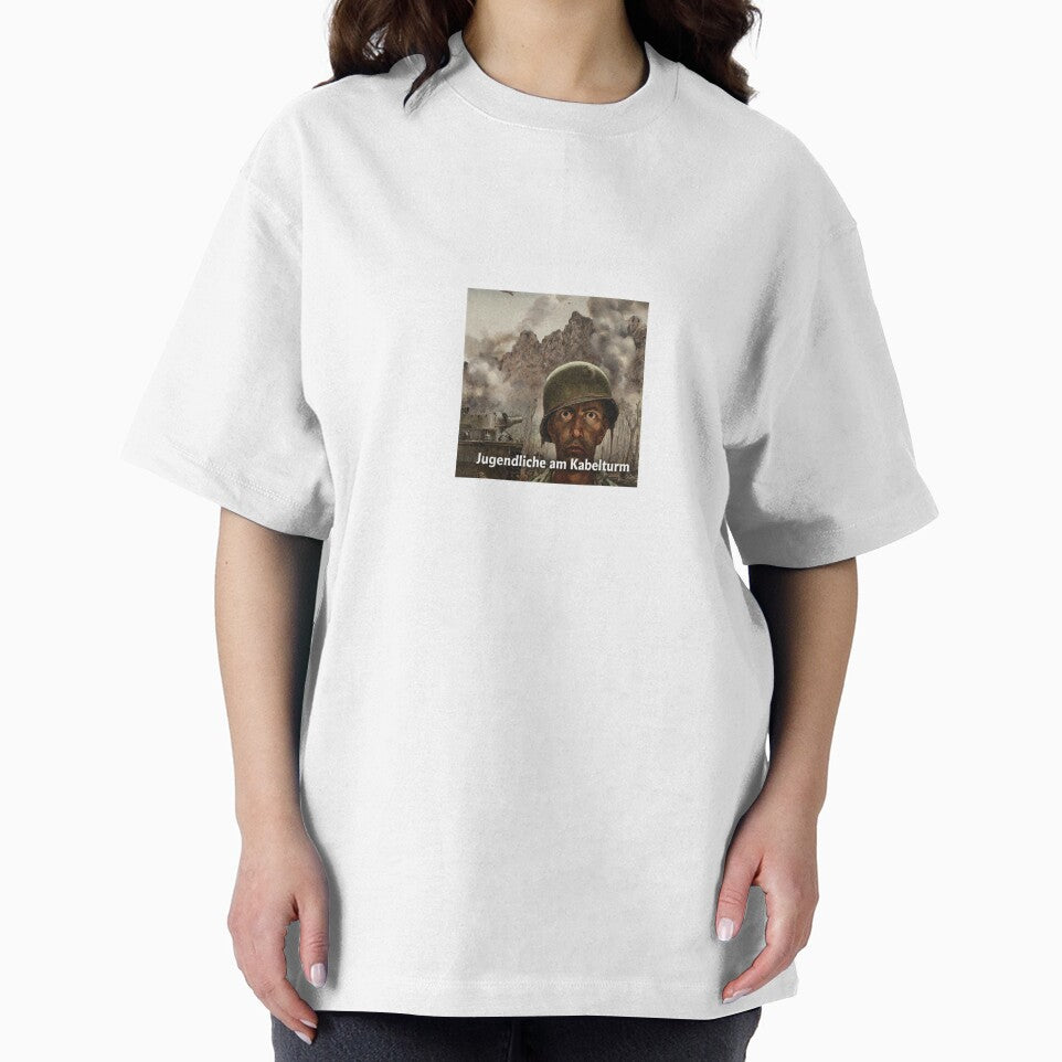 Soldier Meme Cable Tower by BloeHoerBaekAut Sticker