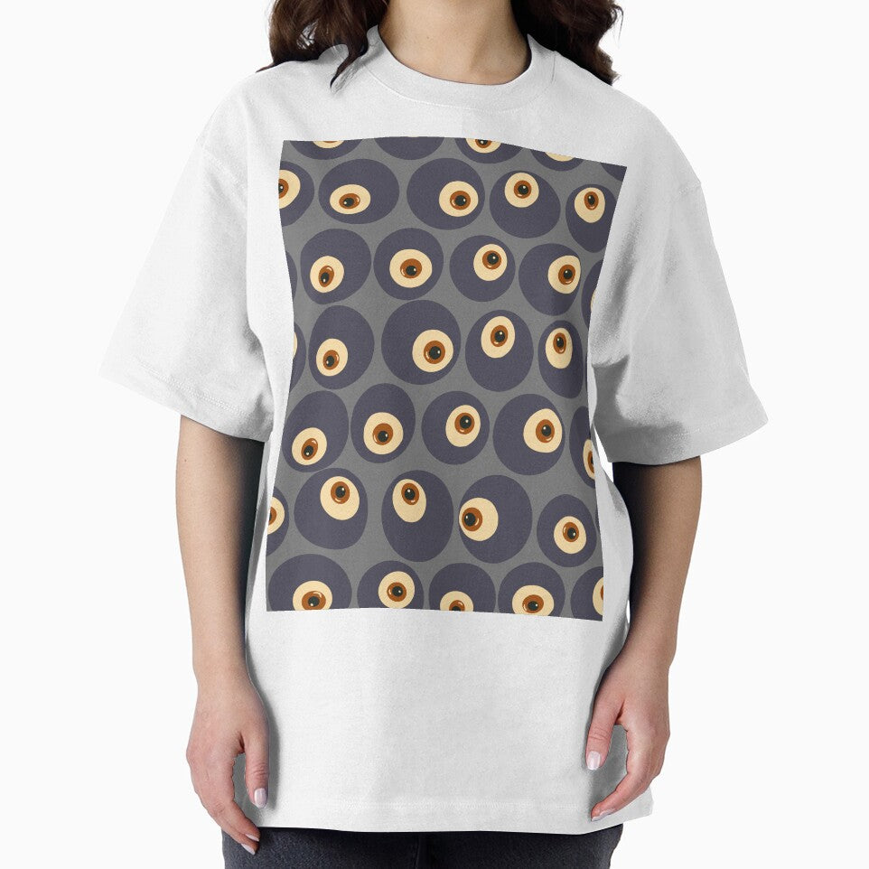 Blueberry Eyeball Pattern - Surreal Retro Novelty Print in Cool Tones by NoemiMarozsan