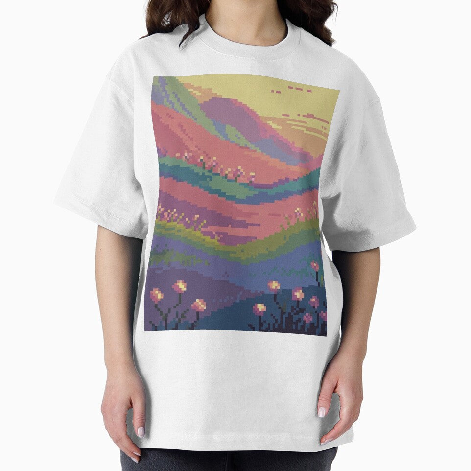 Pastel Pixel Gaming Landscapes – Retro Aesthetic Posters & Totes by sam54796