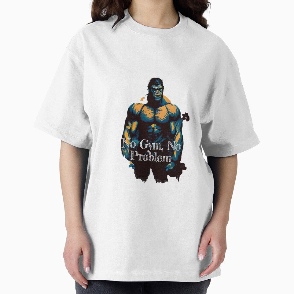 No Gym, No Problem_Bodybuilding Fitness Gym Workout Exercise Merch Print Desgin by tengamerx