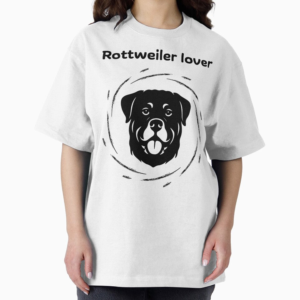 Rottweiler Lover T-Shirt – Silhouette Dog Shirt for Fans by SimpleUla